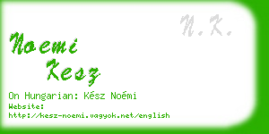 noemi kesz business card